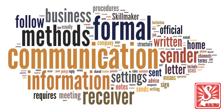 what is formal communication in health and social care
